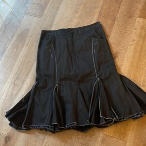 Vintage Feel Pinstripe Midi